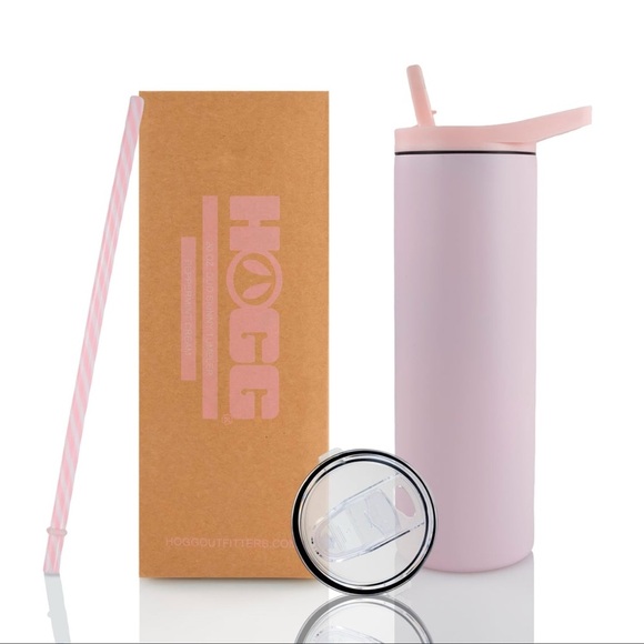 20oz POWDER COATED DUO SKINNY TUMBLER PEPPERMINT CREAM - Picture 1 of 3